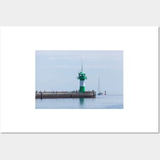 Lighthouse, Luebeck-Travemuende, Schleswig-Holstein, Germany, Europe Posters and Art